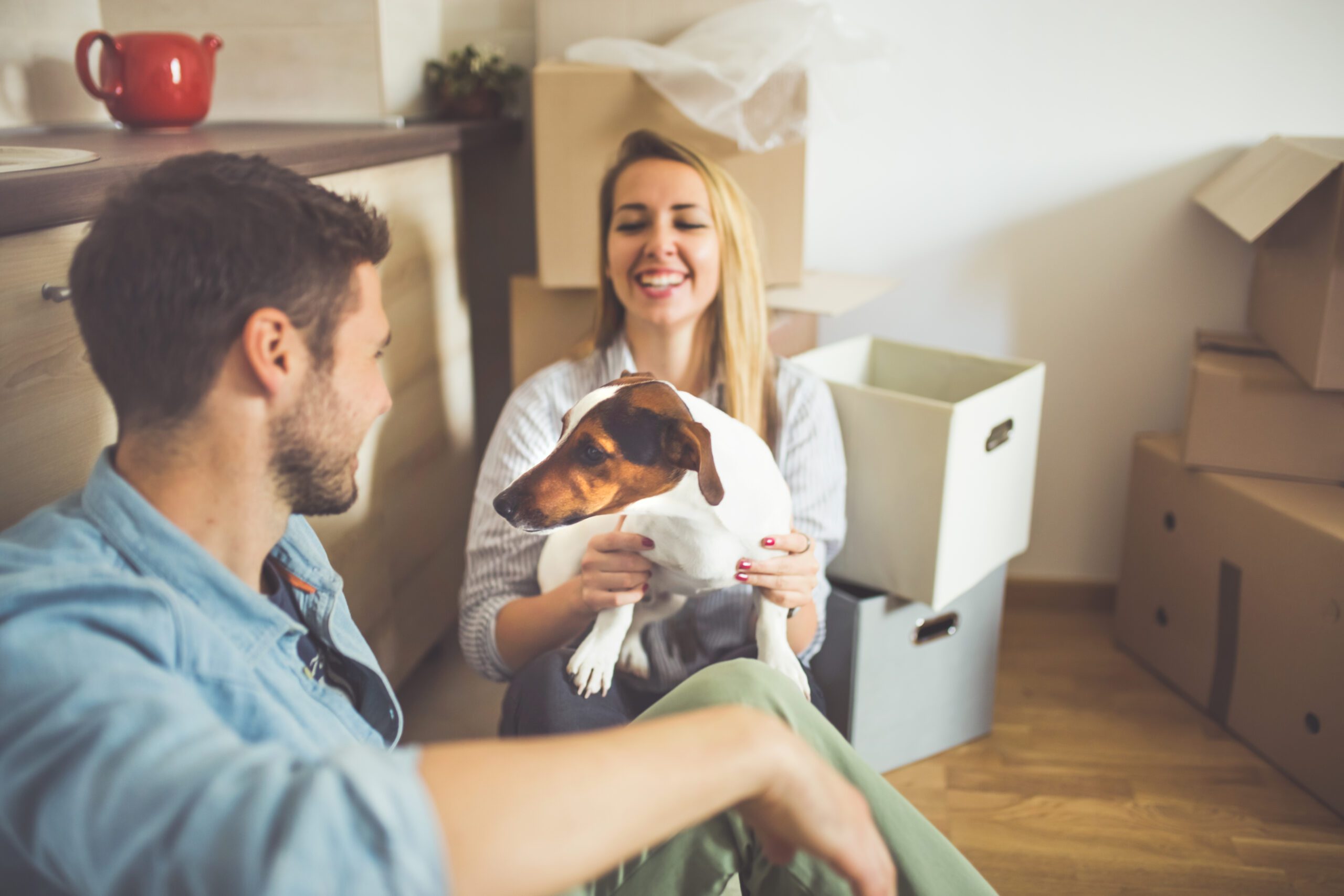 Couple moving to new home